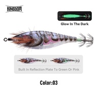 Kingdom EGI SHRIMPER Fishing Lures 75mm 90mm 100mm Squid Lure Lead Eging Lure Sinker Squid Jig Shrim