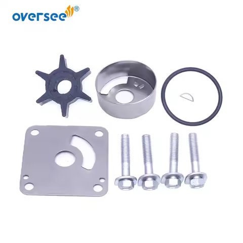 6L2-W0078 Water Pump Impeller Kit For Yamaha Outboard Lower Unit Parts 2T 20HP 25HP 18-3431 6L2-W007