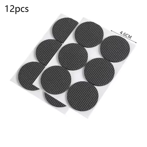 Table Leg Mat Protector Rubber Pads Peeling Sticker Non-slip Chair Leg Sofa Table Feet Mat Round/Squ