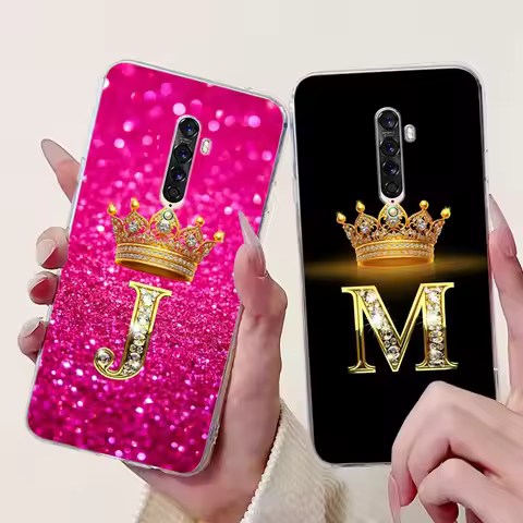 Case for OPPO Reno 2 Reno2 2Z 2F Z F Soft Silicon Protective Shockproof Crown Letter Phone Cases Bac