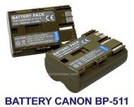 (แพ็คคู่2ชิ้น) BP-511 \ BP511 \ BP-511A แบตเตอรี่สำหรับกล้องแคนนอน Camera Battery For Canon 5D50D40D