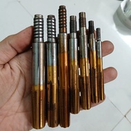 Left and right coated tap with threaded shank M8 M10 M12 M14 M15 M17 7/16 inch