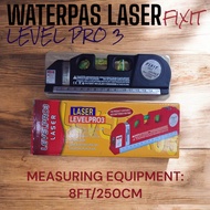 WATERPAS LASER PLUS METERAN FIXIT 8FT/250CM