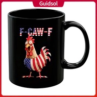 Guidsol F-caw-f Rooster Coffee Cups Funny Coffee Mug Funny Chicken Coffee Mug 350ml Ceramic Cup F-ca
