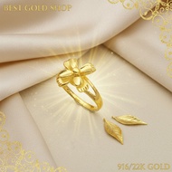 22k / 916 Gold Moving Flower Ring by Best Gold Shop