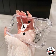 Cute Rilakkuma Airbag Casing For Realme V60 V60S C17 C15 C12 C11 C3 X50 X7 Pro X3 X2 XT X 7 6 5 3 Pr