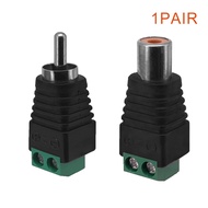 RCA Male/Female Plugs, AV Male/Female Plugs, RCA Connector Adapter Speaker Wire to RCA Adapter Conve