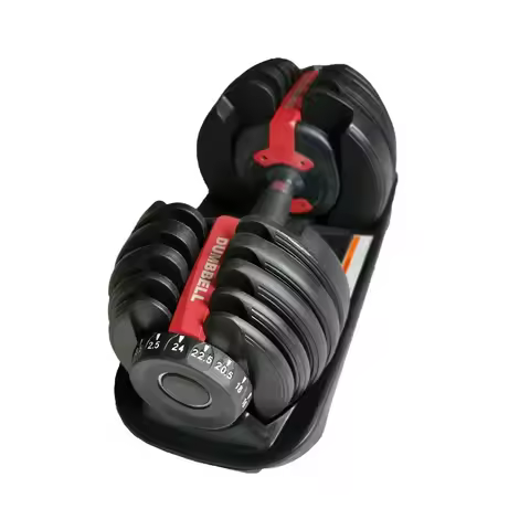 Quickly Adjustable 24Kg 52.5LB Dumbbells with New Design Handle Free Weights