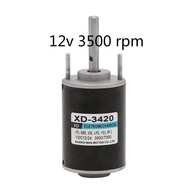 XD-3420 30W แม่เหล็กถาวรจอ DC 12V 3500มอเตอร์รอบต่อนาทีมอเตอร์ขนาดเล็กปรับความเร็วสูงได้แม่เหล็กถาวร