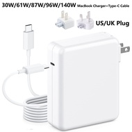 87W 140W 61W USB C MacBook Pro Charger Power Adapter Compatible with MacBook Air/Pro iPadiPad miniAp