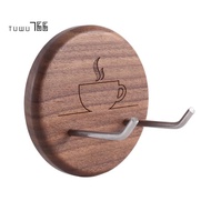 Coffee Portafilter Wall Rack Holder with Stainless Steel Hooks Suitable for 51/54/58mm Portafilter