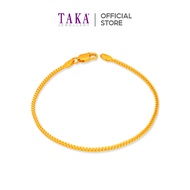 TAKA Jewellery Foxtail 916 Gold Bracelet