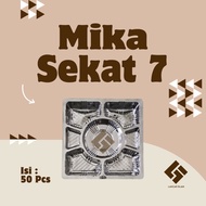 [100 pieces] 20x20 CATERING RICE MICA CENTER ROUND RICE MICA/ 7 SECTIONED RICE MICA/ PREMIUM MICA/ F