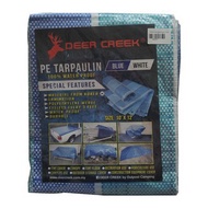 Deer Creek Tarpaulin Blue/White 10' X 12' ft
