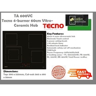 Tecno TA600VC 4-burner 60cm Vitro-Ceramic Hob