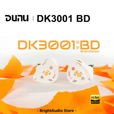 DUNU DK3001 BD Brain Dance In-Ear Earphone 9 Drivers Tribrid 1DD+4BA+4P Hybrid Hi-Res Audio Wired HI