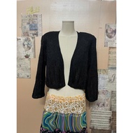 Women's black mongtogiJacket with beautiful form ca8