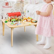 [UsusexaMY] Baby Activity Table Desk Play Table Hand Eye Coordination Recognition Shape Sorter for B