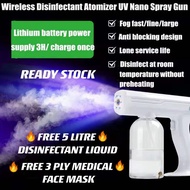 Wireless Disinfectant Atomizer Uv Nano Blue Light Spray Gun