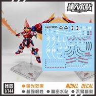 【Max模型小站】達人 (H032) HG GBM SHIN BURNING 神燃焰鋼彈創戰者元宇宙.螢光水貼