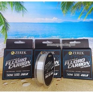 ZEREK FISHING LINE 100% FLUOROCARBON LEADER 15LB/20LB/25LB/30LB/40LB/50