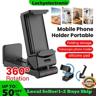【SG】Multifunction Phone Holder Clip Airplane Train Seat Foldable Phone Stand Gadgets For Man Travel 