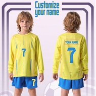 [Custom Order] 2pcs Athletic Long Sleeve Sports Suit, Quick-Drying Tracksuit, No.7, Suitable For Soc