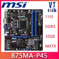 motherboard MSI B75MA-P45 / G43 LGA 1155 DDR3 boards support 22nm B75 Desktop motherboard boards