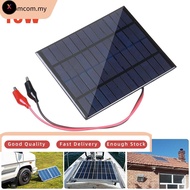 XS 10W 12V Outdoor Portable Solar Panel with Clip for 9-12V Battery Charging