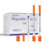 100pcs 1ml/cc 31G 8mm insulin Syringe With Needle,Disposable Sterilized Individually Packed For Lab 