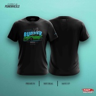 [OFFICIAL PUNKWHEELS] T-Shirt PORSCHE 911 RWB Custom Design Graphic Tee(XS-5XL)BLACK