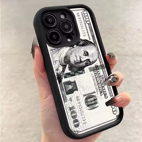 Popular USD Dollar Design Soft TPU Phone Case For iPhone 17 Air 16 15 14 13 12 11PROMAX Back Cover