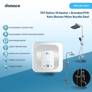 707 Dalton 15 Storage Heater + Branded PVD Rain Shower Mixer Bundle Deal
