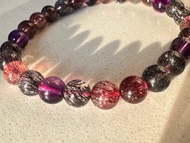 黑加侖超七水晶手鏈