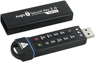 Apricorn 240GB Aegis Secure Key FIPS 140-2 Level 3 Validated 256-bit Encryption USB 3.0 Flash Drive 