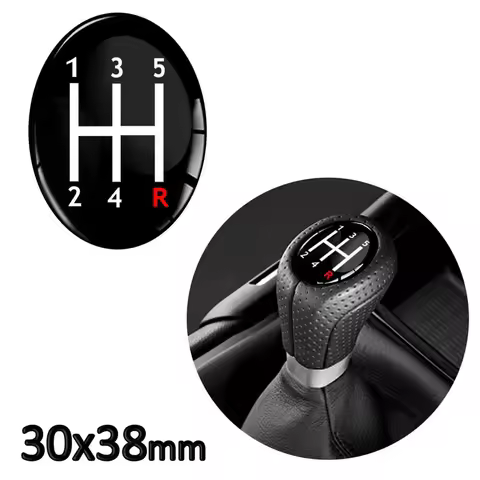 3D Dome Sticker Gear Knob Shift Mode Lever Shift Lever Handle Sticker 3D Badge Resin Sticker Customi