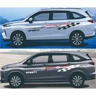 Sticker mobil Avanza Veloz sticker list mobil Avanza Veloz sporty sticker mobil Avanza Veloz terbaru