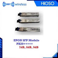 NEW HIOSHI SFP EPON OLT PON Module Px20+++ 1.25G Tx1490 Rx1310 7dB 8dB 9dB 10dB