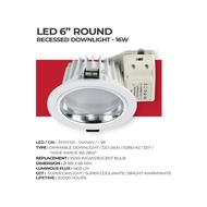 NEROLIGHT LED Downlight Dimmable 9 Watt, 12 Watt, 16 Watt Energy Saving - ROUND RECESSED DOWNLIGHT
