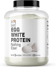 It's Just! - Egg White Protein Powder, Made in USA from Cage-Free Eggs, Dried Egg Whites, Unflavored