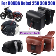 สำหรับ HONDA Rebel 1100 250 300 Rebel 500 CMX 1100 500 250กระเป๋าหนังอานมอเตอร์ไซค์กระเป๋าเก็บของกระเป๋าเครื่องมือกระเป๋าเดินทาง