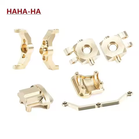 TRX4M Brass Weight Steering Link Blocks Knuckle Diff Cover Caster Blocks for 1/18 RC Crawler TRX-4M 