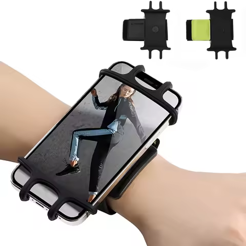Rotation Mobile Cellphones Universal Wrist Phone Holder Stand Cradle Wristband Outdoor Gym Running S