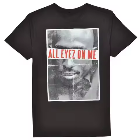 All Eyez on Me. Vintage 2pac Hip-hop Tupac Shakur Rap Music T-Shirt 100% Cotton O-Neck Summer Short 