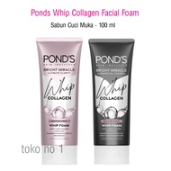 Ponds Whip Facial Foam Sabun Cuci Muka  With 10 X Collagen Serum 100 gr