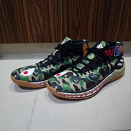 Adidas x A Bathing Ape Dame 4 bape 迷彩 綠色 籃球鞋 us10.5