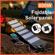 6fold 800W Foldable solar panel 20w/h portable solar panels charger USB 5V DC Full time power solar 