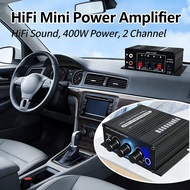 HiFi Mini Power Amplifier 12V Car Audio 2 Channel Support AK270 AUX HiFi Amplifier 400W