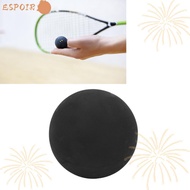 ESPOIR1 Squash Ball, Black 40MM Rubber Squash Balls, Squash Racket Supplies Double Yellow Dot Traini
