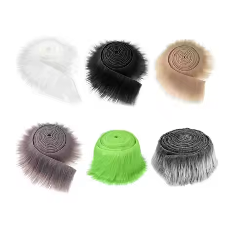 Faux Fur Fabric Costume Soft Artificial Fabric for Dwarf Decoration Clothing Gnomes Beard Hair Cospl